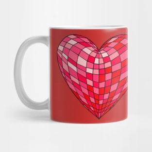Heart Shaped Disco Ball Mug